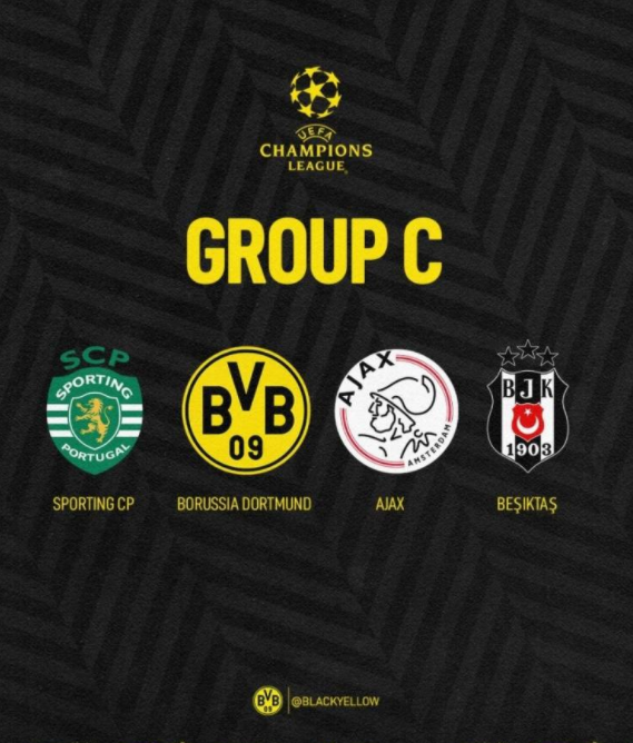 欧冠-C组解签:势均力敌大混战 多特贾府葡体厮杀 欧冠-C组解签:势均力敌大混战 多特贾府葡体厮杀