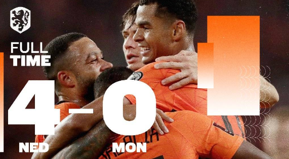 世预赛-荷兰4-0完胜黑山 德佩双响加克波传射+世界波 世预赛-荷兰4-0完胜黑山 德佩双响加克波传射+世界波