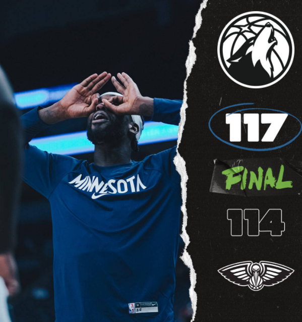 鹈鹕114-117憾负森林狼 唐斯两节15+7+4水拉19分 鹈鹕114-117憾负森林狼 唐斯两节15+7+4水拉19分