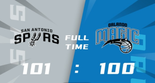 马刺101-100送魔术3连败 穆雷18+5 沃克16+5 班巴16+10+5帽 马刺101-100送魔术3连败 穆雷18+5 沃克16+5 班巴16+10+5帽