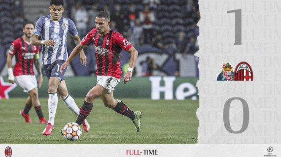 欧冠-AC米兰0-1波尔图 遭三连败 路易斯-迪亚斯一击制胜 欧冠-AC米兰0-1波尔图 遭三连败 路易斯-迪亚斯一击制胜