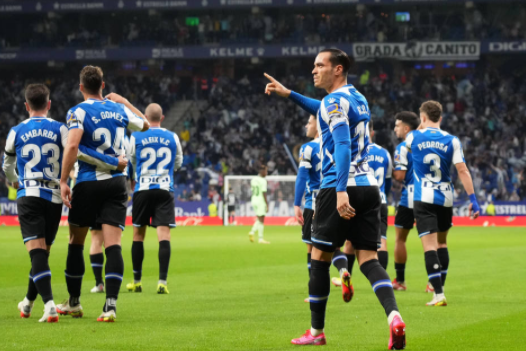 西甲-西班牙人1-1战平毕尔巴鄂 武磊未出场德托马斯破门+染红 西甲-西班牙人1-1战平毕尔巴鄂 武磊未出场德托马斯破门+染红