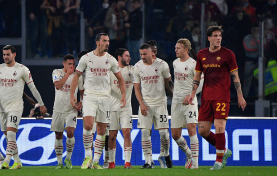 意甲-AC米兰2-1罗马 伊布任意球破门+造点 特奥染红 意甲-AC米兰2-1罗马 伊布任意球破门+造点 特奥染红