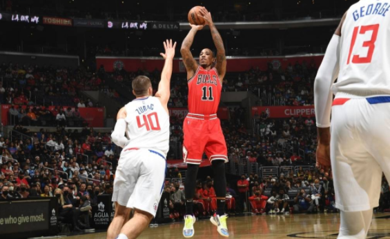 德罗赞35分乔治空砍27+11 快船90-100不敌公牛七连胜终结 德罗赞35分乔治空砍27+11 快船90-100不敌公牛七连胜终结