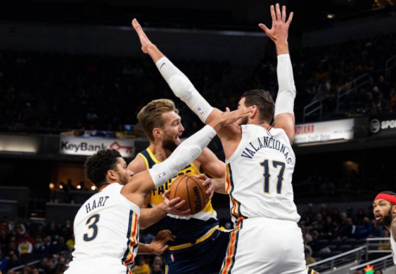 小萨20+10英格拉姆仅12分 步行者111-94大胜鹈鹕止三连败 小萨20+10英格拉姆仅12分 步行者111-94大胜鹈鹕止三连败