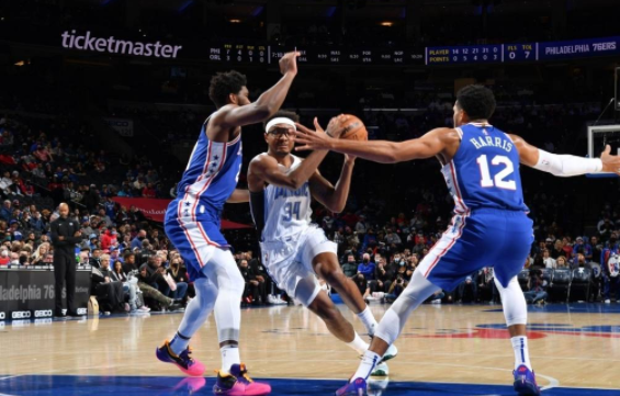 恩比德16+13+5小库里24分 魔术96-101不敌76人吞七连败 恩比德16+13+5小库里24分 魔术96-101不敌76人吞七连败