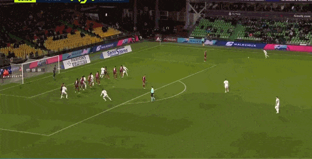 蒙彼利埃核心超远任意球破门 蒙彼利埃核心超远任意球破门