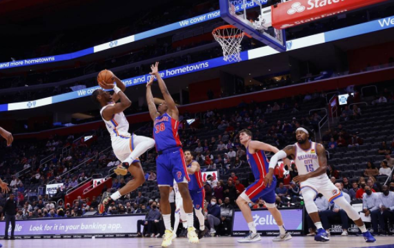 雷霆16分逆转114-103送活塞9连败 亚历山大30+13状元28分 雷霆16分逆转114-103送活塞9连败 亚历山大30+13状元28分