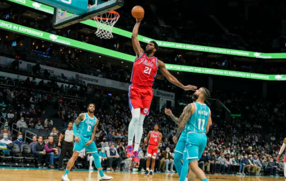 76人110-106擒黄蜂迎3连胜 恩比德32+8海沃德空砍31分 76人110-106擒黄蜂迎3连胜 恩比德32+8海沃德空砍31分