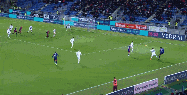 卡利亚里锋霸倒勾破门 卡利亚里锋霸倒勾破门