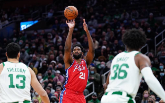 76人108-103逆转绿军结束连败 恩比德41+10+5杰伦-布朗30分 76人108-103逆转绿军结束连败 恩比德41+10+5杰伦-布朗30分