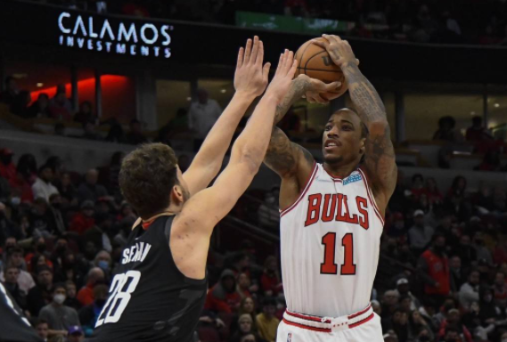 公牛133-118轻取火箭 伍德空砍23+11德罗赞26分 公牛133-118轻取火箭 伍德空砍23+11德罗赞26分