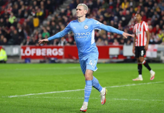 英超-曼城1-0小胜布伦特福德取得10连胜 德布劳内助攻福登破门 英超-曼城1-0小胜布伦特福德取得10连胜 德布劳内助攻福登破门