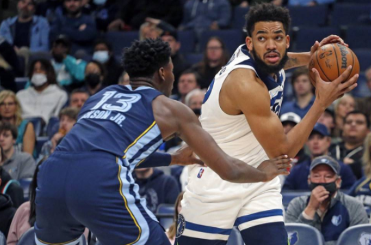 莫兰特16+8+9爱德华兹30分 灰熊116-108擒森林狼迎11连胜 莫兰特16+8+9爱德华兹30分 灰熊116-108擒森林狼迎11连胜