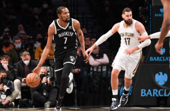 杜兰特膝伤退赛哈登27+15 篮网3人得分20+以120-105擒鹈鹕 杜兰特膝伤退赛哈登27+15 篮网3人得分20+以120-105擒鹈鹕