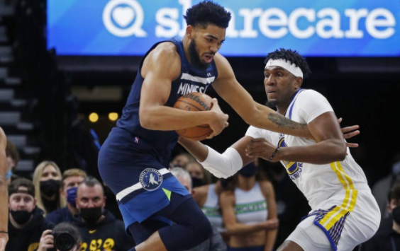 库里缺阵克莱复出13分 唐斯26+11 森林狼119-99轻取勇士 库里缺阵克莱复出13分 唐斯26+11 森林狼119-99轻取勇士