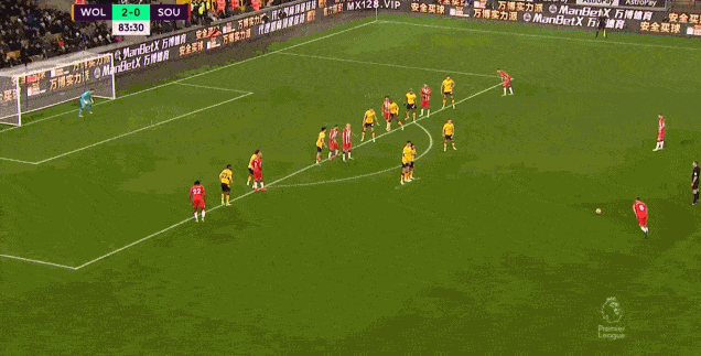 南安普顿核心任意球精准制导 南安普顿核心任意球精准制导