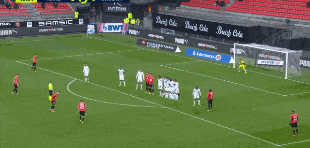 雷恩核心任意球破门 雷恩核心任意球破门