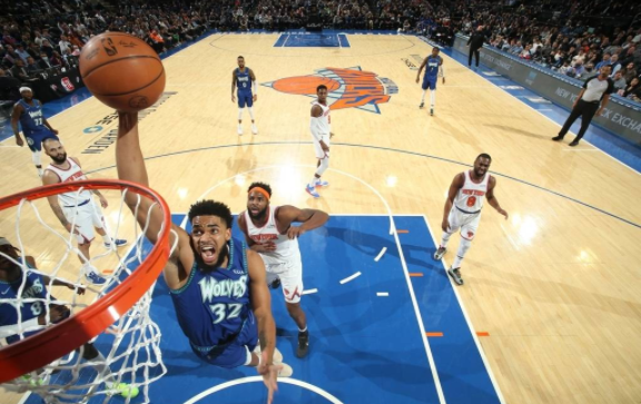 尼克斯110-112森林狼遭2连败 唐斯20分兰德尔21+9+9 尼克斯110-112森林狼遭2连败 唐斯20分兰德尔21+9+9