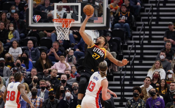 爵士111-101擒活塞止连败 戈贝尔24+14状元25分 米切尔缺阵 爵士111-101擒活塞止连败 戈贝尔24+14状元25分 米切尔缺阵