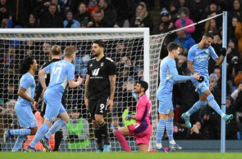 足总杯-曼城4-1富勒姆 马赫雷斯两射一传丁丁助攻双响 足总杯-曼城4-1富勒姆 马赫雷斯两射一传丁丁助攻双响