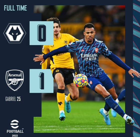 英超-阿森纳1-0狼队升至第5 加布里埃尔破门马丁内利染红 英超-阿森纳1-0狼队升至第5 加布里埃尔破门马丁内利染红