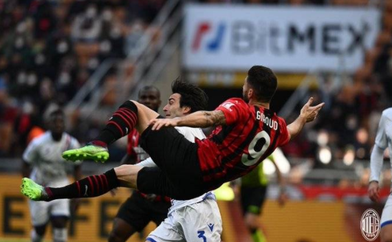 意甲-AC米兰1-0桑普暂超国米升榜首 莱奥8分钟闪击 意甲-AC米兰1-0桑普暂超国米升榜首 莱奥8分钟闪击