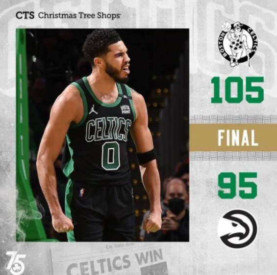 塔图姆38分特雷杨30+4+10 凯尔特人105-95逆转老鹰喜获8连胜 塔图姆38分特雷杨30+4+10 凯尔特人105-95逆转老鹰喜获8连胜