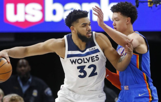 唐斯13+11比斯利33分 森林狼132-102大胜雷霆豪取六连胜 唐斯13+11比斯利33分 森林狼132-102大胜雷霆豪取六连胜