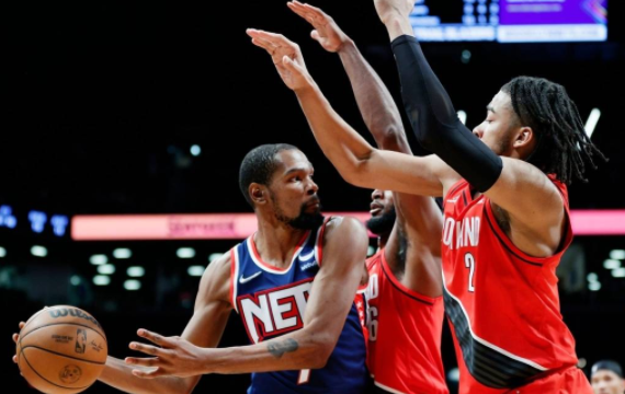 篮网128-123逆转送开拓者3连败 杜兰特38+6+6小库里27分 篮网128-123逆转送开拓者3连败 杜兰特38+6+6小库里27分