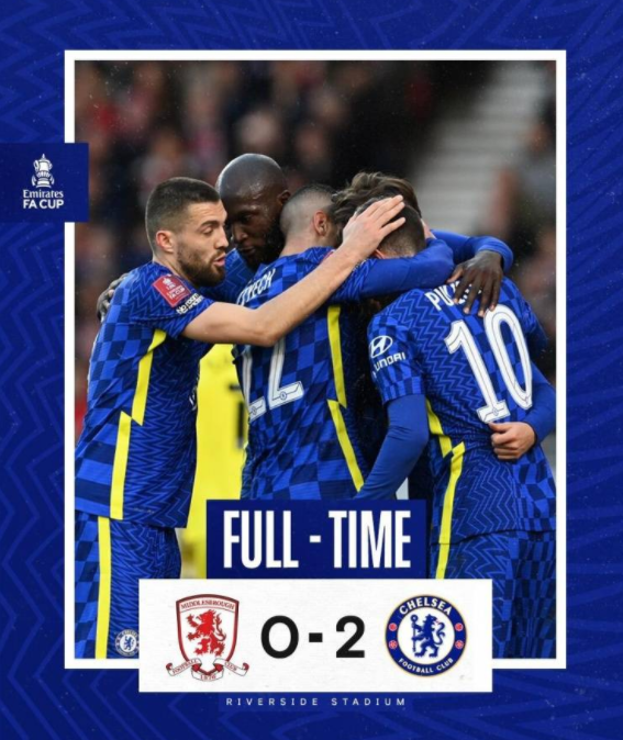 足总杯-切尔西2-0米堡晋级四强 卢卡库破门齐耶赫远射建功 足总杯-切尔西2-0米堡晋级四强 卢卡库破门齐耶赫远射建功