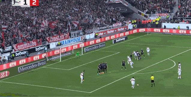 斯图加特边锋圆月弯刀破门 斯图加特边锋圆月弯刀破门