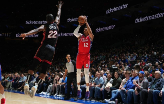 大帝哈登缺阵马克西28分 无核76人爆冷113-106击退热火 大帝哈登缺阵马克西28分 无核76人爆冷113-106击退热火