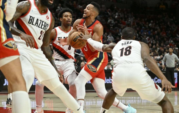 鹈鹕117-107胜开拓者 英格拉姆19+6尤班克斯21分 CJ25分 鹈鹕117-107胜开拓者 英格拉姆19+6尤班克斯21分 CJ25分