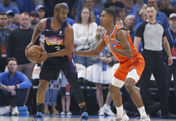 雷霆爆冷117-96送太阳两连败 布克缺阵保罗11+9 波库三双 雷霆爆冷117-96送太阳两连败 布克缺阵保罗11+9 波库三双