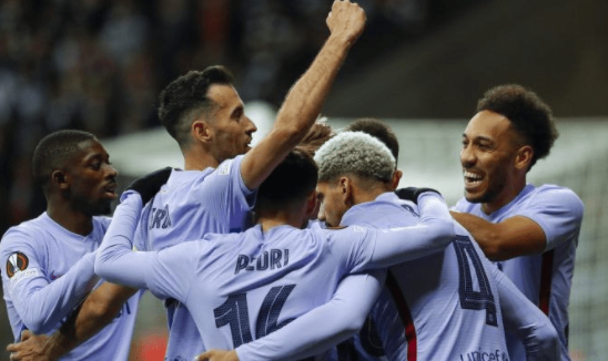 欧联杯-巴萨首回合1-1法兰克福 皮克伤退费兰破门克瑙夫世界波 欧联杯-巴萨首回合1-1法兰克福 皮克伤退费兰破门克瑙夫世界波