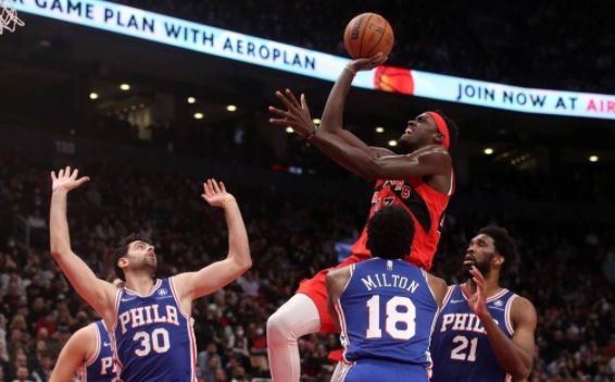 西亚卡姆37+10+12恩比德30分 哈登疲软猛龙119-114胜76人 西亚卡姆37+10+12恩比德30分 哈登疲软猛龙119-114胜76人