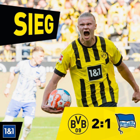 德甲-多特蒙德2-1战胜柏林赫塔 哈兰德穆科科破门 德甲-多特蒙德2-1战胜柏林赫塔 哈兰德穆科科破门