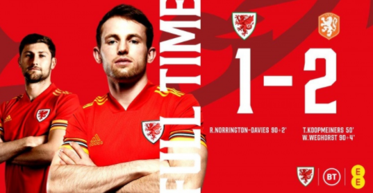 欧国联-荷兰2-1威尔士迎两连胜 戴维斯补时扳平韦霍斯特反绝杀 欧国联-荷兰2-1威尔士迎两连胜 戴维斯补时扳平韦霍斯特反绝杀