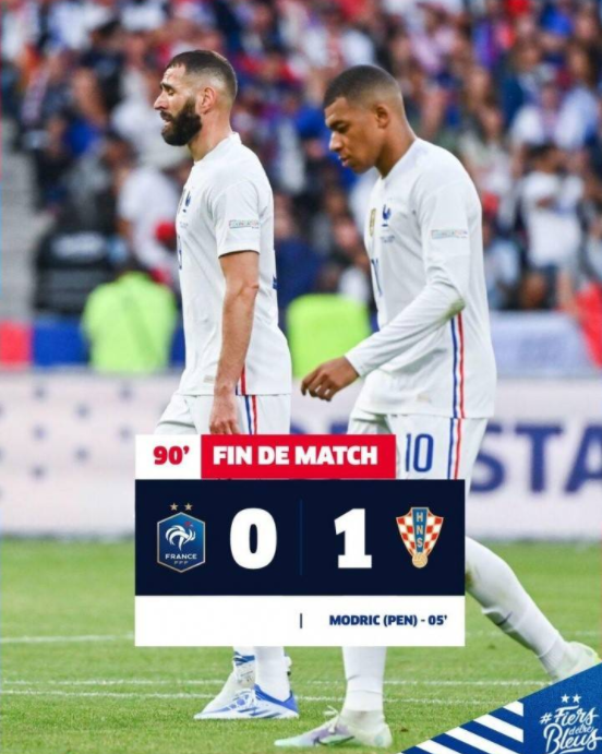 欧国联-法国0-1克罗地亚4轮不胜无缘卫冕 科纳特送点莫德里奇点射 欧国联-法国0-1克罗地亚4轮不胜无缘卫冕 科纳特送点莫德里奇点射