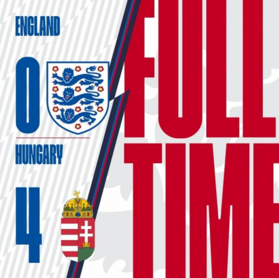 欧国联-惨案!英格兰爆冷主场0-4负匈牙利 4轮2分小组垫底 欧国联-惨案!英格兰爆冷主场0-4负匈牙利 4轮2分小组垫底