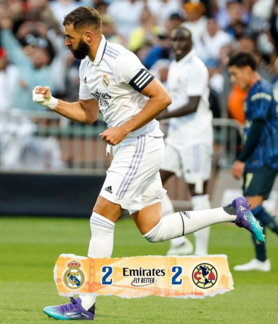 热身赛-皇马2-2墨西哥美洲 阿扎尔迎皇马生涯第7球本泽马破门 热身赛-皇马2-2墨西哥美洲 阿扎尔迎皇马生涯第7球本泽马破门