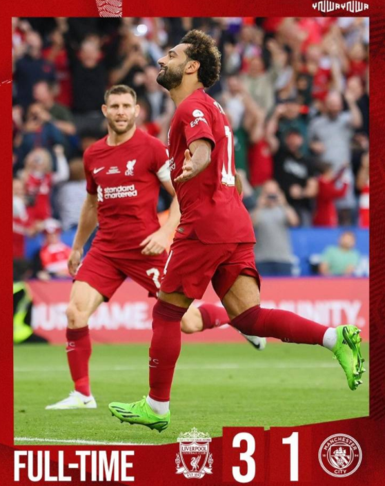 社区盾-利物浦3-1胜曼城夺冠 努涅斯造点+破门萨拉赫传射 社区盾-利物浦3-1胜曼城夺冠 努涅斯造点+破门萨拉赫传射