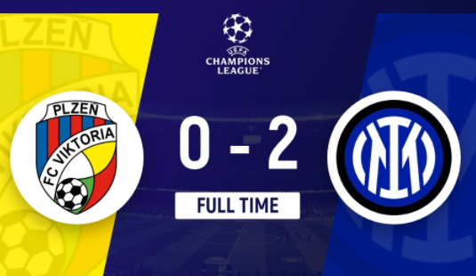 欧冠-国际米兰2-0十人比尔森胜利 哲科传射邓弗里斯建功 欧冠-国际米兰2-0十人比尔森胜利 哲科传射邓弗里斯建功