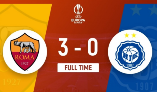 欧联杯-罗马3-0十人赫尔辛基 贝洛蒂首球迪巴拉佩莱格里尼建功 欧联杯-罗马3-0十人赫尔辛基 贝洛蒂首球迪巴拉佩莱格里尼建功