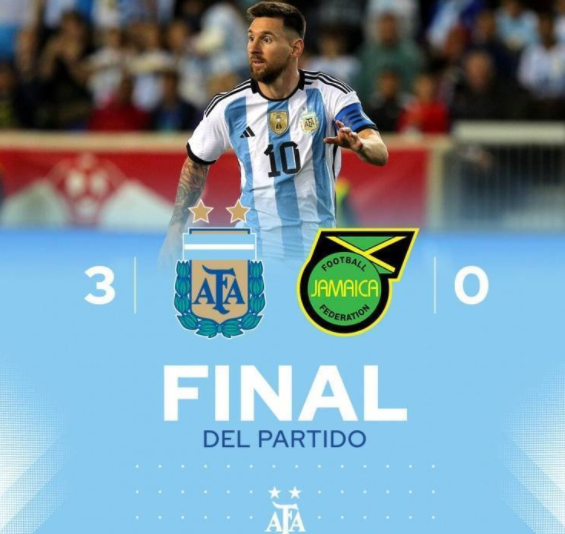 热身赛-梅西替补登场3分钟2球 阿根廷3-0牙买加 热身赛-梅西替补登场3分钟2球 阿根廷3-0牙买加