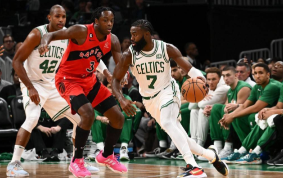 布朗空砍23分塔图姆两双 猛龙19分大逆转加时以125-119胜绿军 布朗空砍23分塔图姆两双 猛龙19分大逆转加时以125-119胜绿军