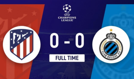 欧冠-十人布鲁日0-0马竞提前出线 格子失良机米尼奥莱屡献神扑 欧冠-十人布鲁日0-0马竞提前出线 格子失良机米尼奥莱屡献神扑