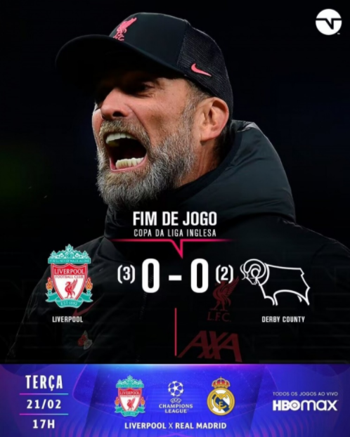 英联杯-点球大战利物浦3-2德比郡晋级 凯莱赫三扑点封神菲米失点 英联杯-点球大战利物浦3-2德比郡晋级 凯莱赫三扑点封神菲米失点