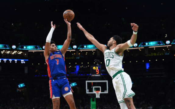 NBA-凯尔特人128-112大胜活塞 双探花合砍61分状元CC仅得4分 NBA-凯尔特人128-112大胜活塞 双探花合砍61分状元CC仅得4分